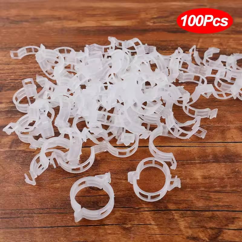 مشابك التثبيت للنباتات 100 قطعة
